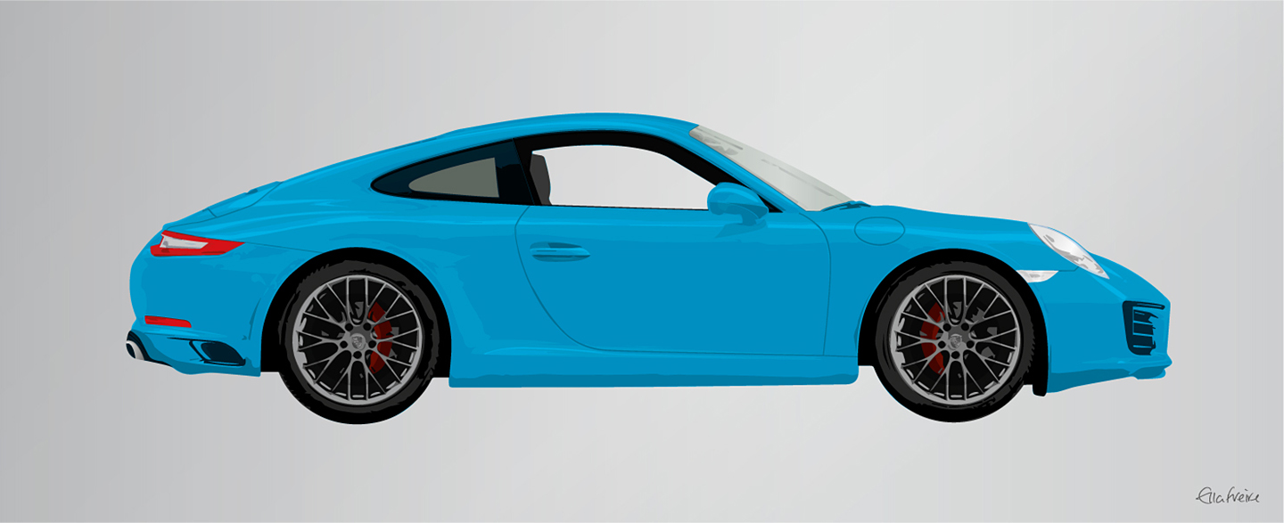 Porsche 911 Miami Blue