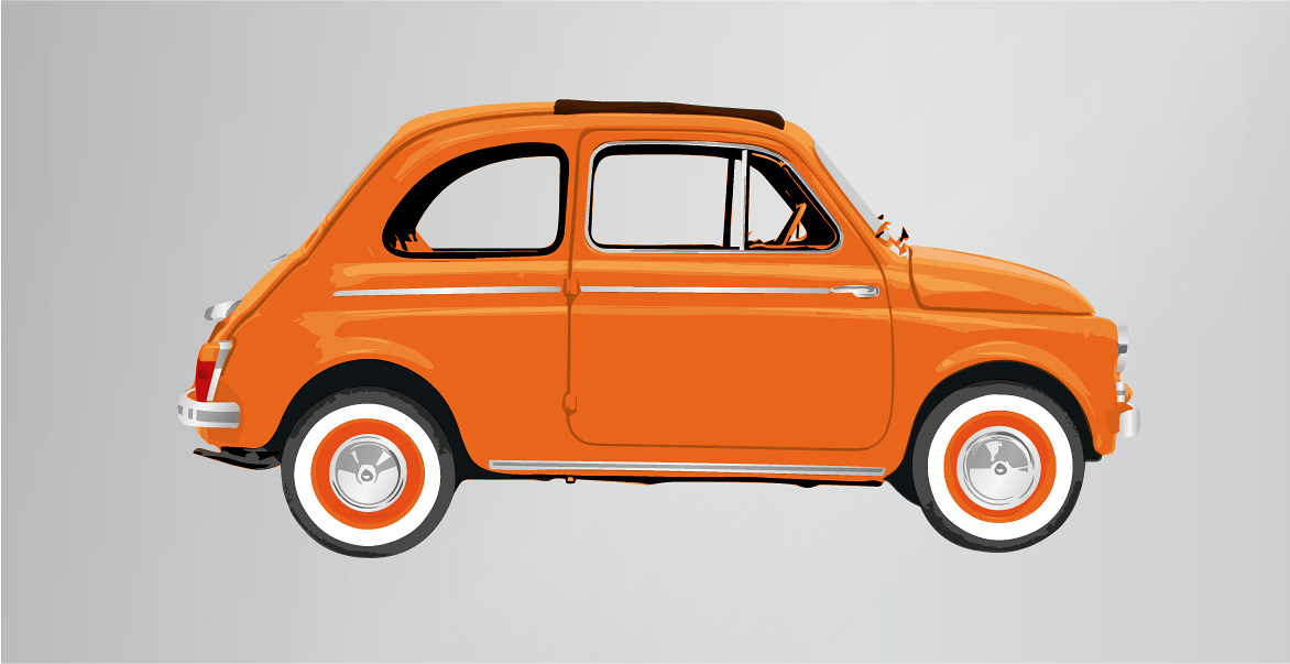 FIAT 500 Orange